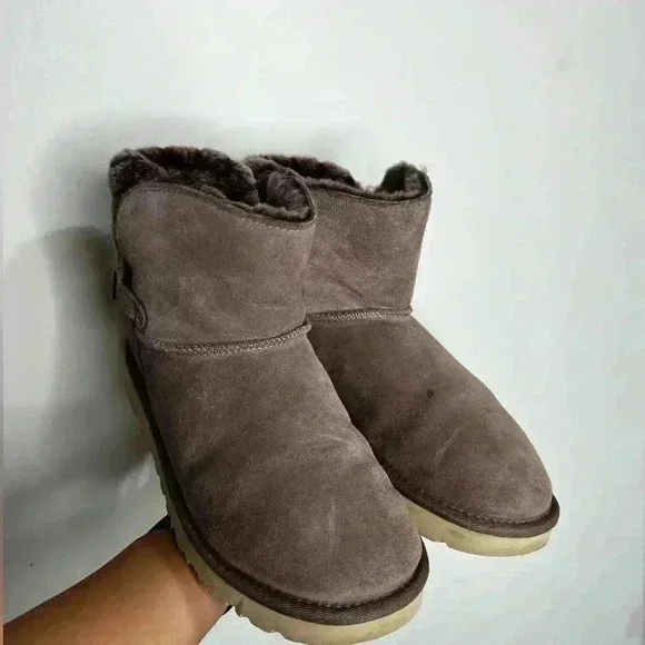 Ugg Adria Stormy Grey Boots Size 9 - Picture 2 of 13